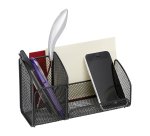 Organiseur de bureau MESHTRI 3 compartiments - métal