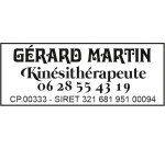 Tampon texte personnalisable Pocket printy 9511 Trodat monochrome 3 lignes