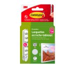 Languettes adhésives 3M Command™ pour tableaux.