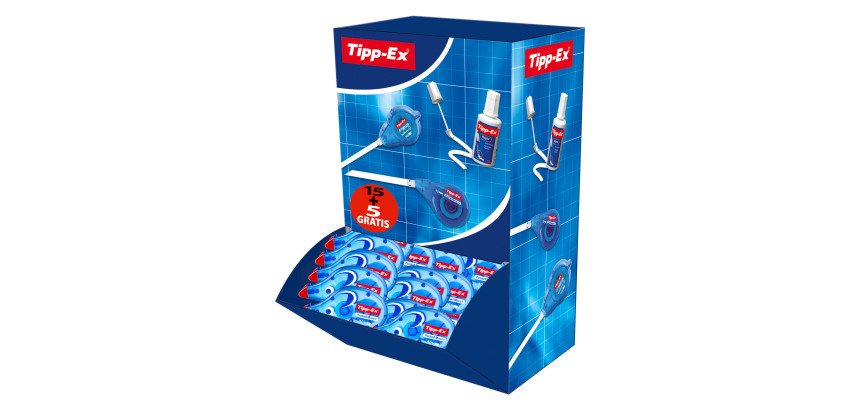 Pack 15 + 5 correcteurs à sec Tipp-Ex Pocket Mouse largeur 4,2 mm - Longueur 10 m