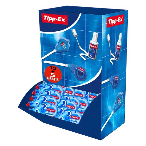 Pack 15 correctores Tipp-Ex Pocket Mouse + 5 GRATIS