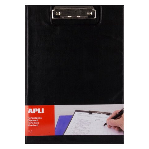 Portablocs con solapa A4 Apli Negro