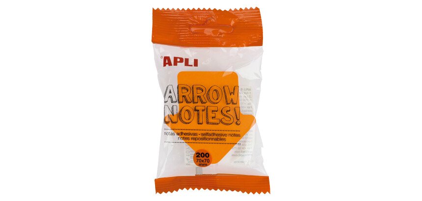 Notas adhesivas forma de flecha Apli 70 x 70 mm