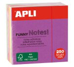 Cubo de notas adhesivas tonos brillantes Apli 51 x 51 mm