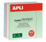 Cubo de notas adhesivas tonos pastel Apli 75 x 75 mm