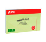 Notas adhesivas amarillas Apli - bloc de 100 hojas