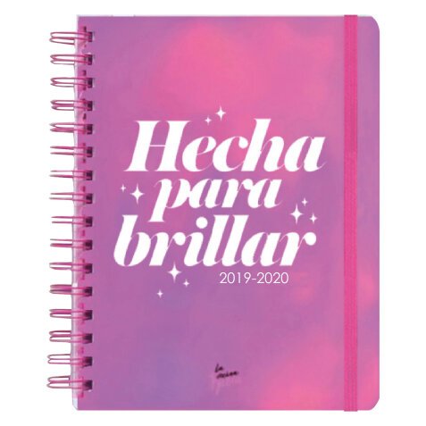 Agenda escolar La Vecina Rubia Hecha para brillar 2019-2020 Tantanfan