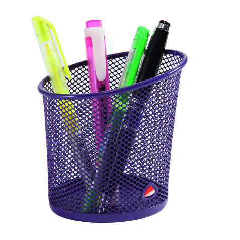 Metal pencil holder Alba Mesh colour