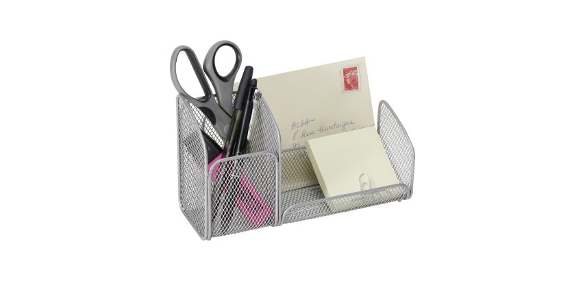 Organisateur de bureau MESHTRI 3 compartiments - métal