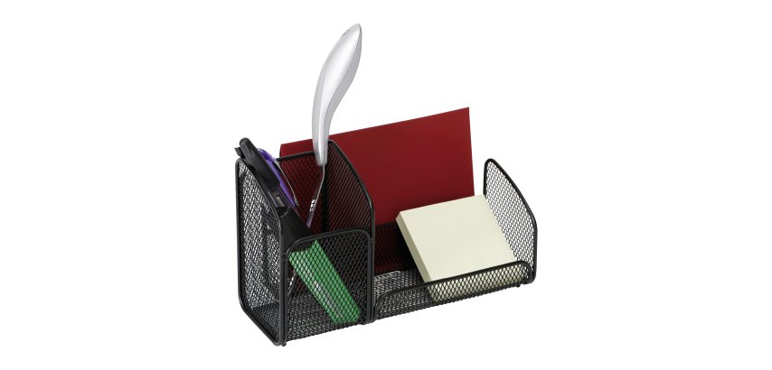 Desk organizer MESHTRI 3 compartments - metal