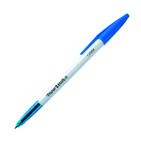 Stylo bille Papermate 045 à capuchon pointe 1 mm - écriture moyenne