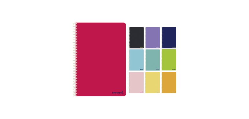 Cuaderno tapa flexible folio cuadrícula 5x5 Smart Liderpapel - 80 páginas