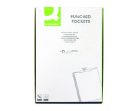 Fundas multitaladro de polipropileno extra liso 80 micras Folio Qconnect - Caja de 100