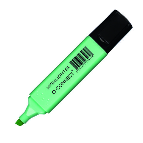 Subrayador Fluorescente Pastel Q-Connect color azul