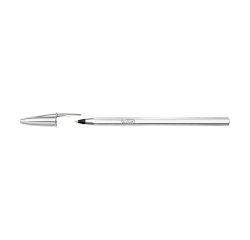 Bolígrafo Bic Cristal Shine color plata-negro