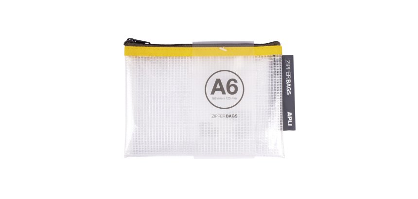 Bolsa Zipper bag A6 168 x 125 mm Apli 