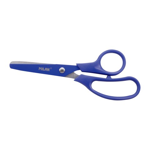 Tijeras escolares basic colours MILAN 13,4 cm color azul