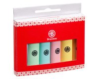 Subrayador Fluorescente Bruneau colores surtidos pastel - Paquete de 6