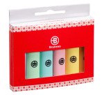 Surligneur Bruneau couleurs assorties pastel - Pochette de 6