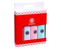 En_pochette de 4 surligneurs pastel bruneau
