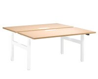 Eiland 2 zit-sta bureaus Ergomaxx elektrisch aanpasbaar in de hoogte met top access