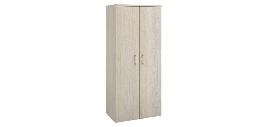 Armoire haute bois H 182 x L 80 cm avec portes battantes - Arch