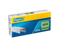 Grapas Rapid 23/6 galvanizada Caja de 1000