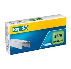 Grapas Rapid 23/6 galvanizada Caja de 1000
