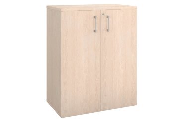 Armoire comptoir bois ECLA H 100 x L 80 cm à portes battantes