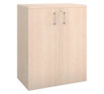 Low cabinet wood Ecla H 100 x W 80 cm