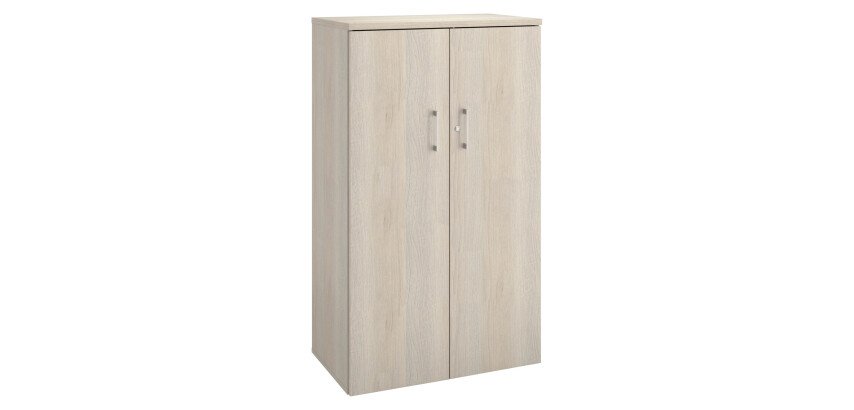 Armoire mi-hauteur bois H 136 x L 80 cm avec portes battantes - Arch