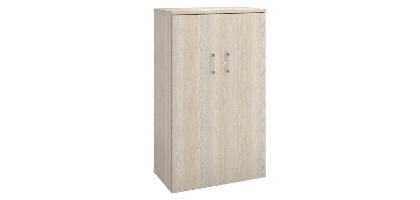 Armoire mi-hauteur bois ECLA H 136 x L 80 cm