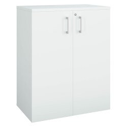 Armoire comptoir bois ECLA H 100 x L 80 cm à portes battantes