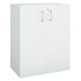 Armoire comptoir bois ECLA H 100 x L 80 cm à portes battantes