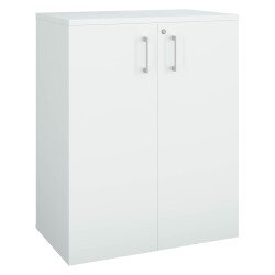Armoire comptoir bois ECLA H 100 x L 80 cm à portes battantes