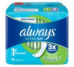 Serviettes hygiéniques Always ultra "Instant Dry" Normal taille 1 - Paquet de 16