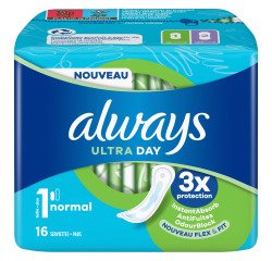 Maandverband Always nieuwe technologie 'Instant dry' Ultra Normal - pak van 16