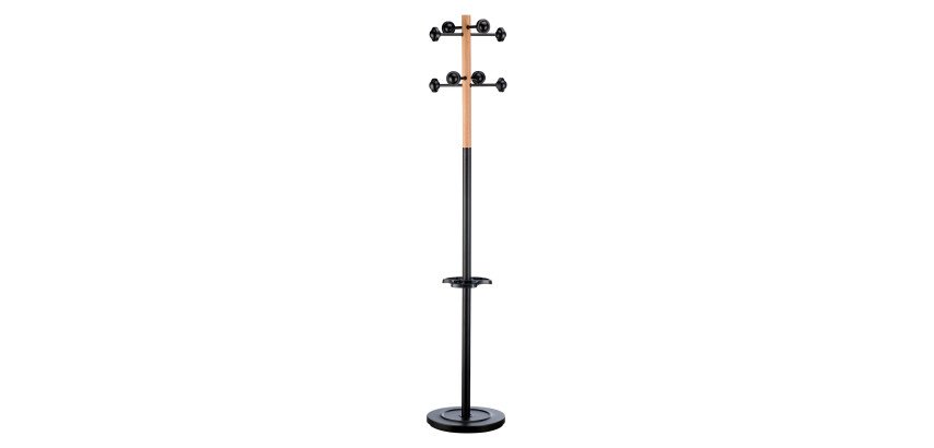 Hallstand metallic grey - color wood