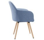 Fauteuil Bruneau Léon - Tissu - Pieds bois