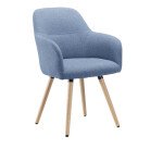 Fauteuil Bruneau Léon - Tissu - Pieds bois