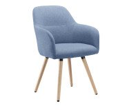 Fauteuil Bruneau Léon - Tissu - Pieds bois