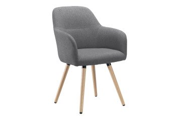 Fauteuil Bruneau Léon - Tissu - Pieds bois