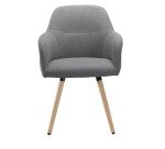 Fauteuil Bruneau Léon - Tissu - Pieds bois