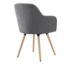 Fauteuil Bruneau Léon - Tissu - Pieds bois