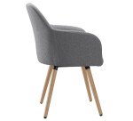 Fauteuil Bruneau Léon - Tissu - Pieds bois