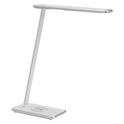 Lampe de bureau Led intégrée Bari - Aluminor - 10,9 W - Chargeur Qi