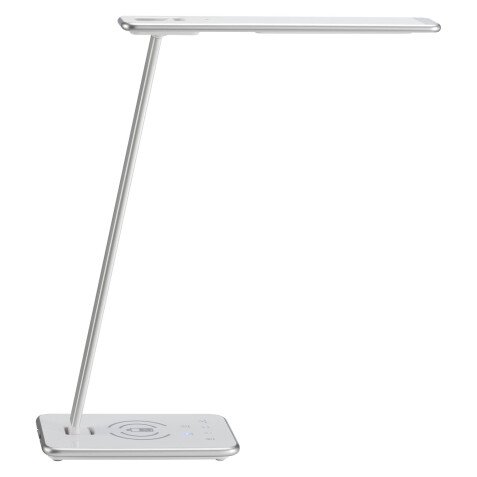Lampe de bureau Led intégrée Bari - Aluminor - 10,9 W - Chargeur Qi