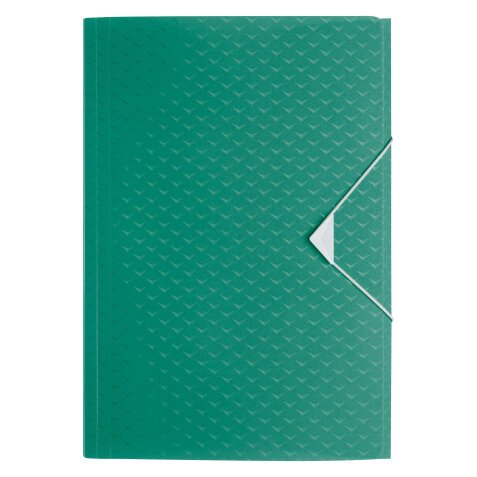 Folder with elastics and 3 flaps plastic COLOUR ICE 23,3 x 32 cm back of 2 cm
