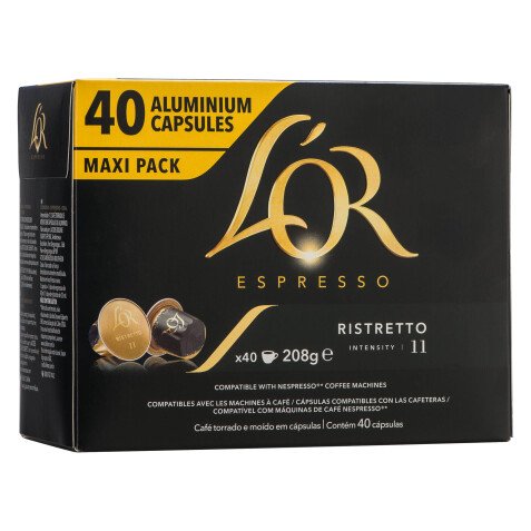 Kaffeekapseln L'Or Espresso Ristretto - Box von 40