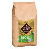 Café en grains Jacques Vabre Récolte bio Arabica et Robusta - paquet de 1 kg